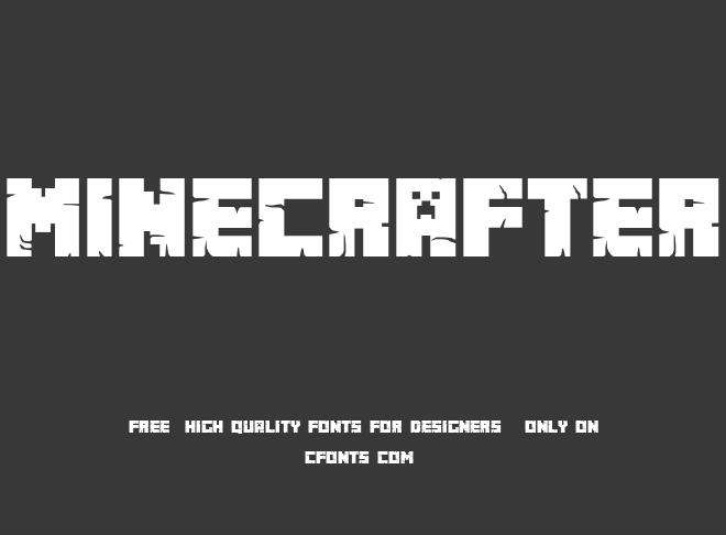 Minecrafter Font