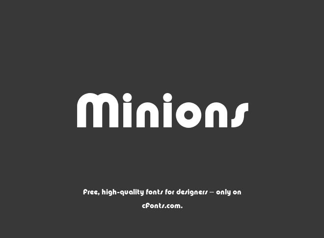 Minions Font