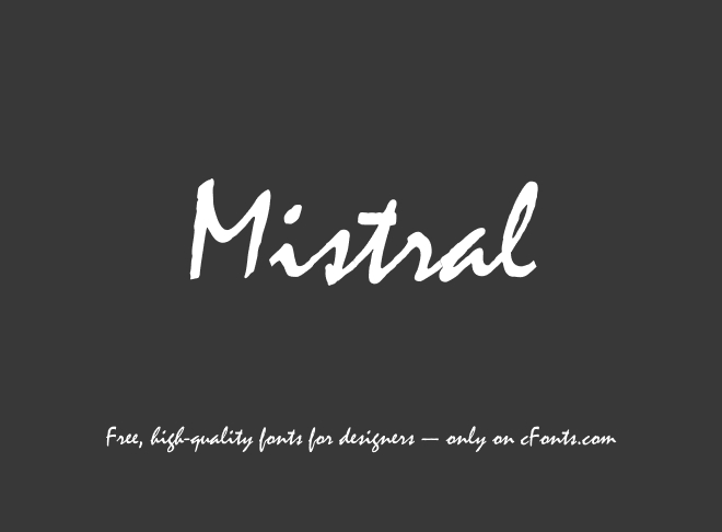 Mistral Font