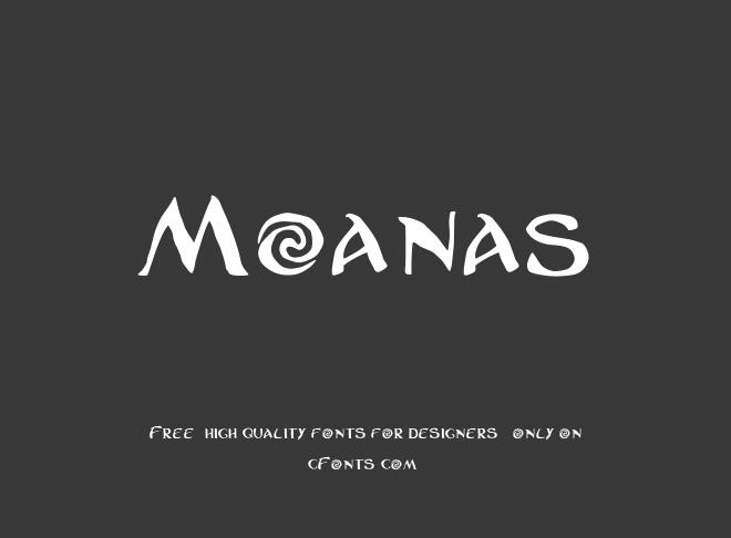 Moanas Font