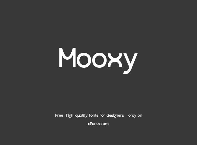 Mooxy Font