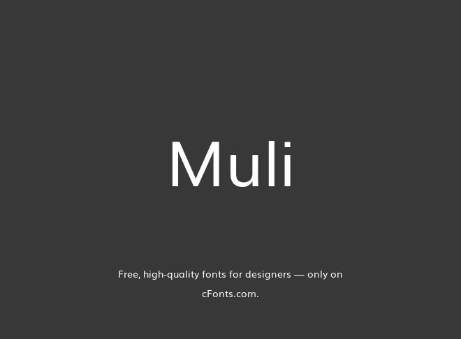Muli Font