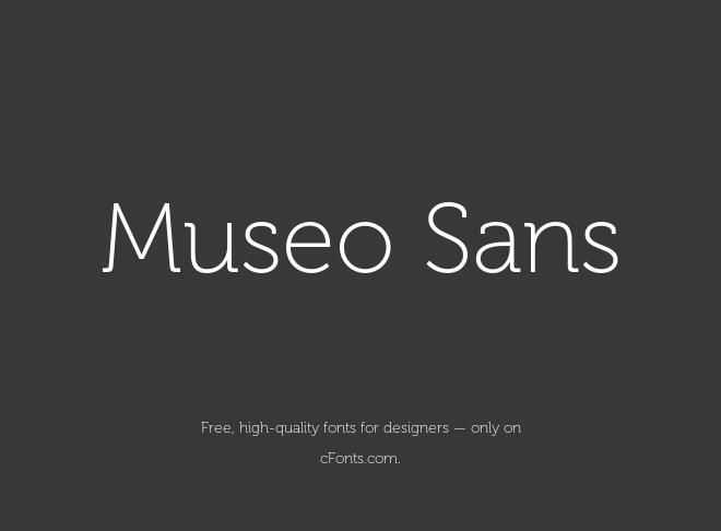 Museo Sans Font
