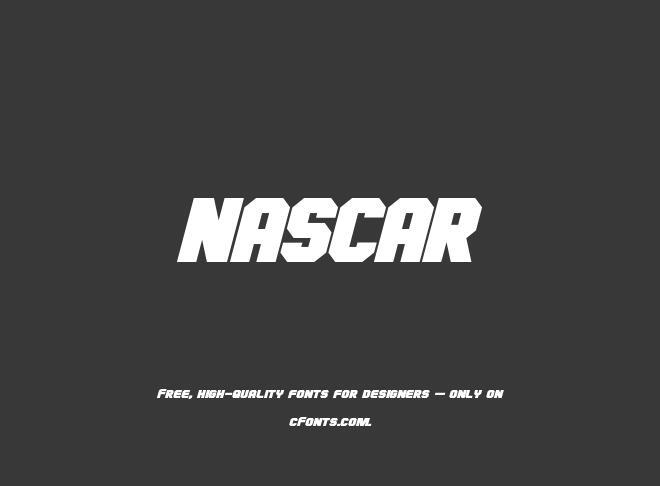 NASCAR Font