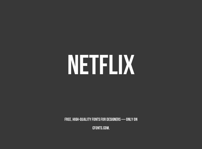 Netflix Font