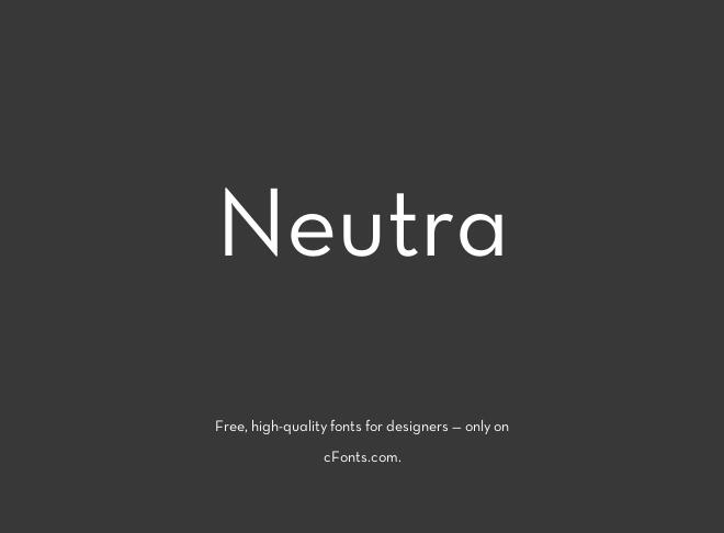 Neutra Font