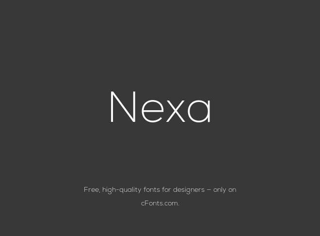 Nexa Font