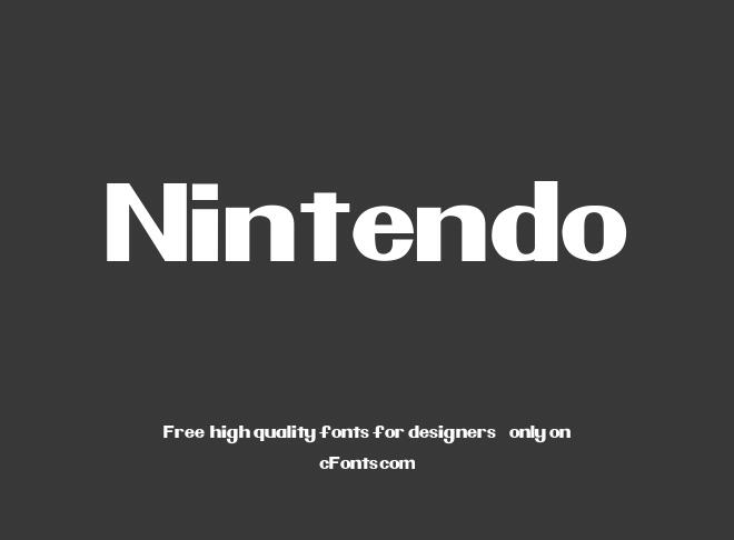 Nintendo Font