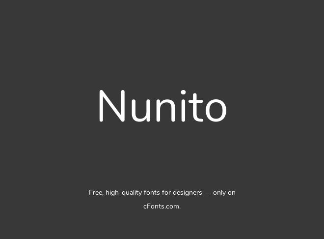 Nunito Font