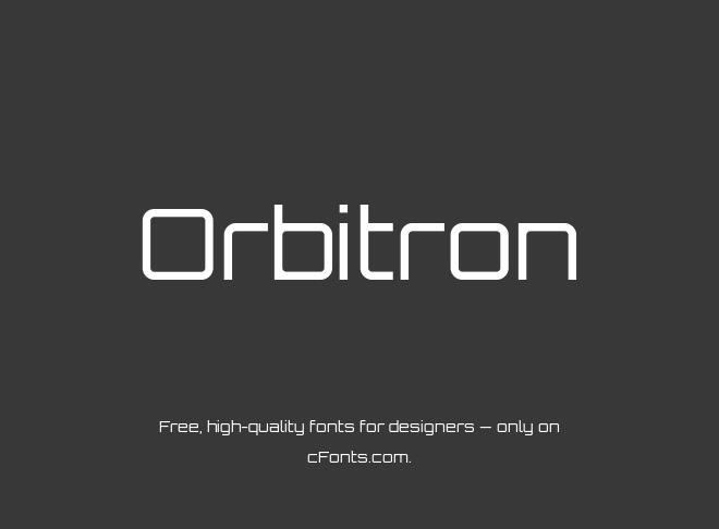 Orbitron Font