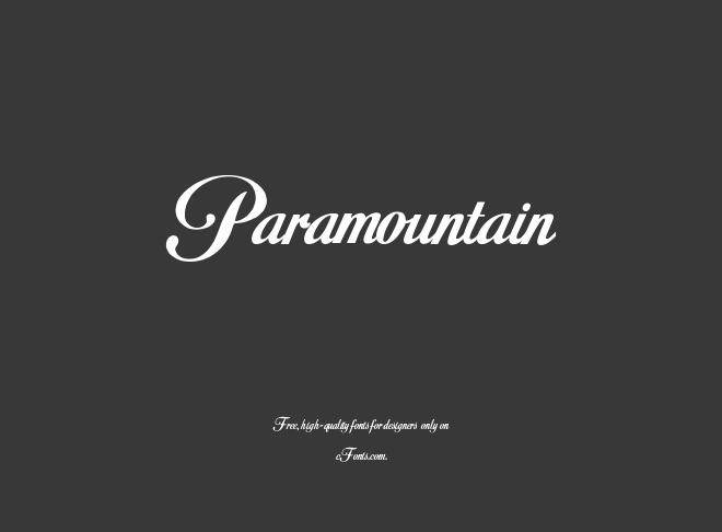 Paramountain Font