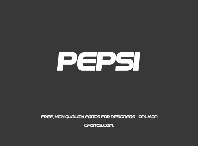 Pepsi Font