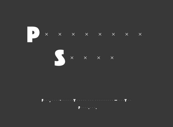 Phosphate Solid Font