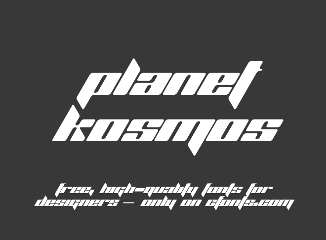 Planet Kosmos Font