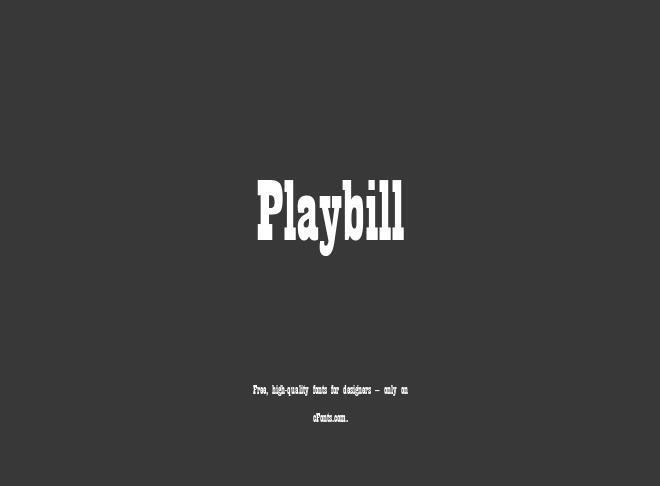 Playbill Font