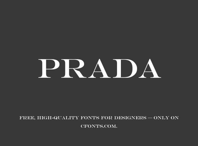 Prada Font