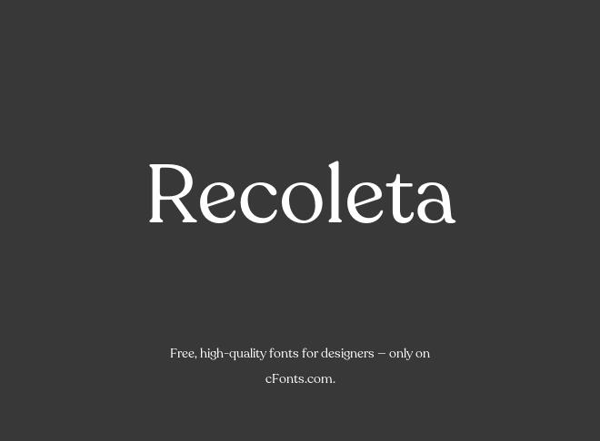 Recoleta Font
