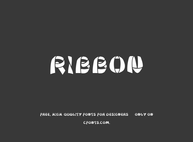 Ribbon Font