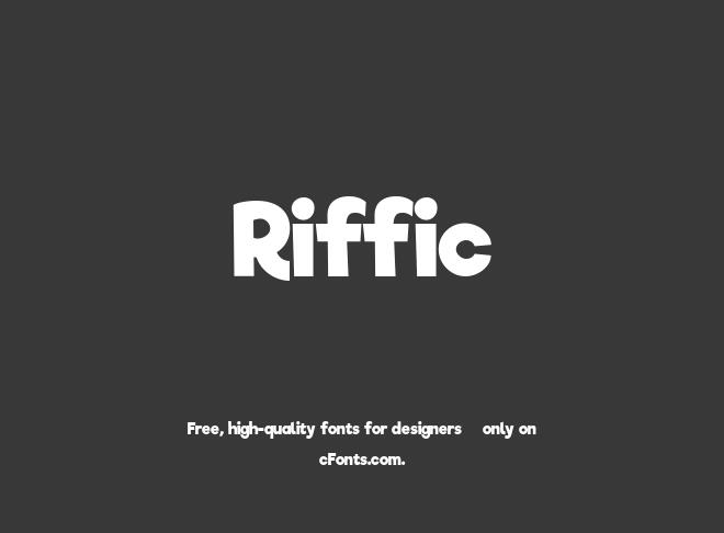 Riffic Font