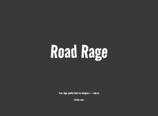 Road Rage Font