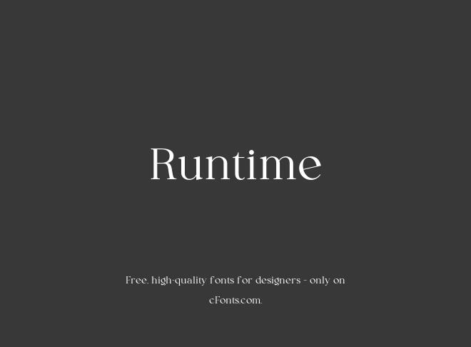 Runtime Font