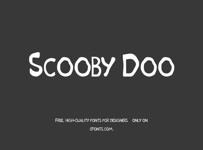 Scooby Doo Font