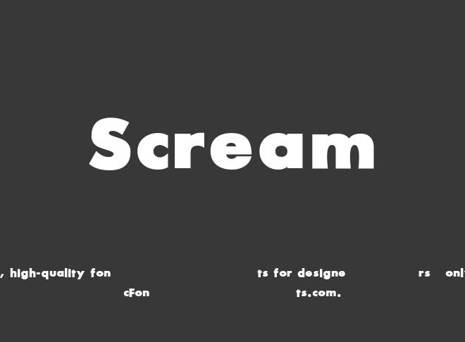Scream Font