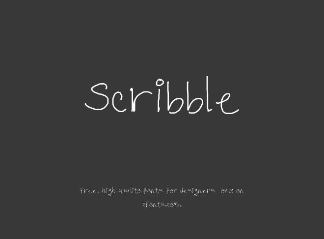 Scribble Font