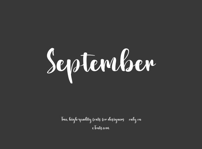 September Font