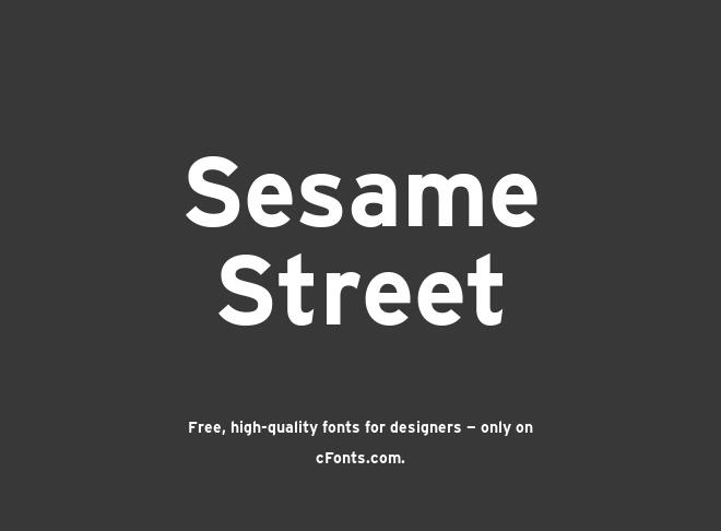 Sesame Street Font