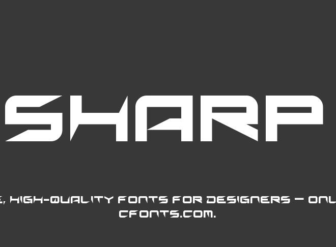 Sharp Font