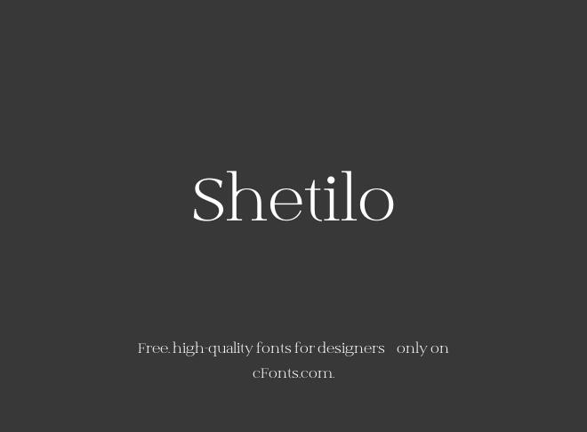 Shetilo Font