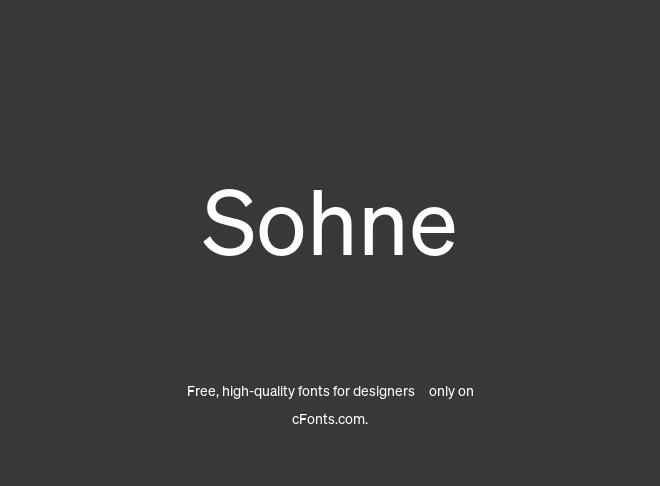 Sohne Font