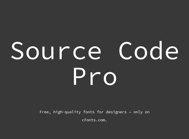 Source Code Pro Font