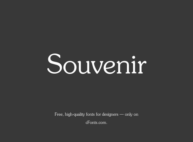 Souvenir Font