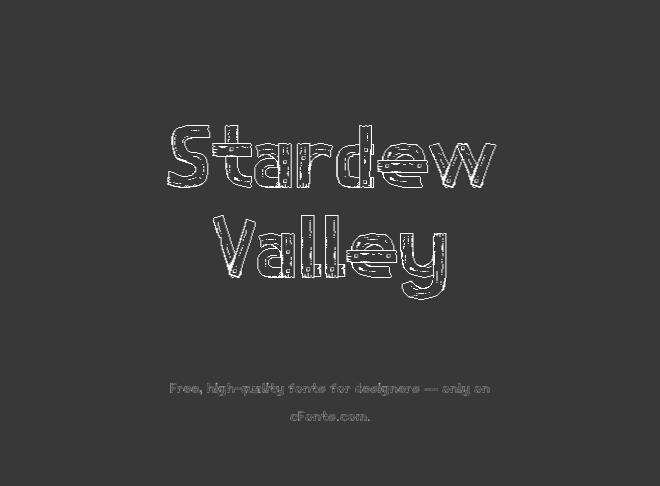 Stardew Valley Font