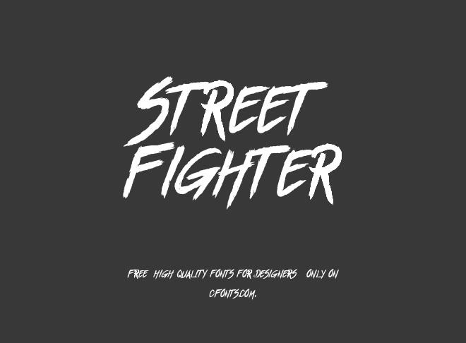 Street Fighter Font