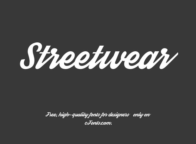 Streetwear Font