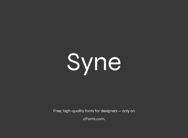 Syne Font