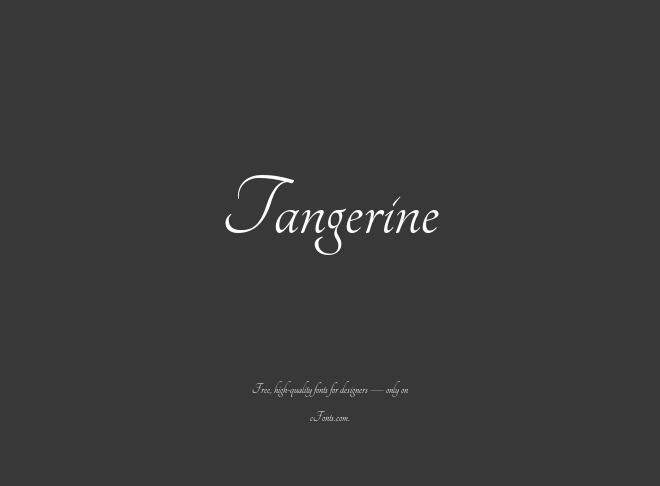Tangerine Font