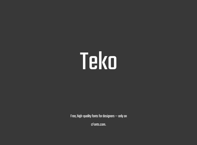Teko Font