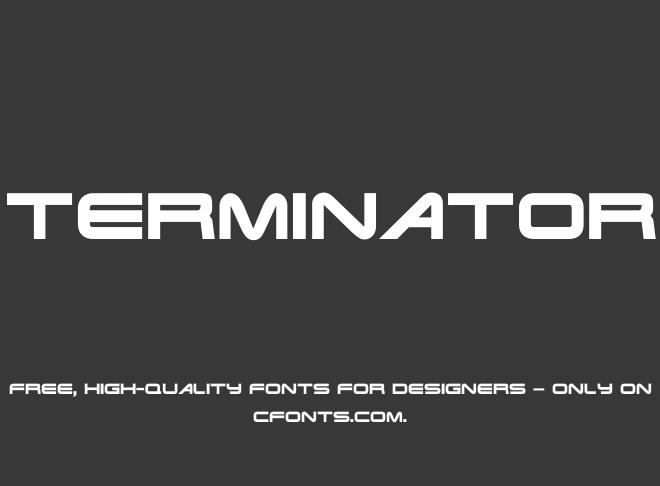 Terminator Font
