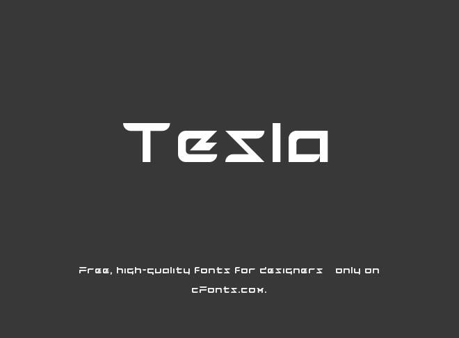Tesla Font