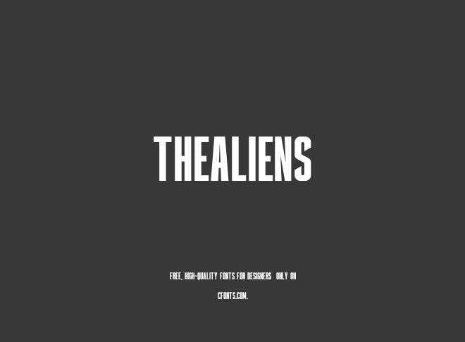 Thealiens Font