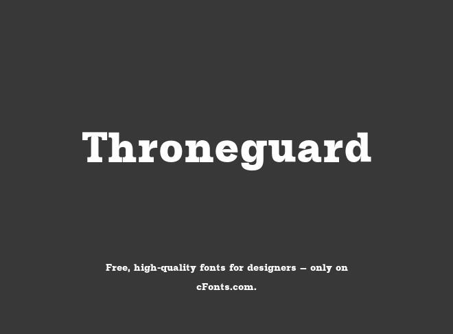 Throneguard Font