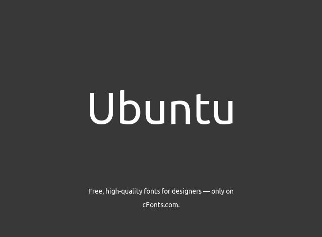 Ubuntu Font