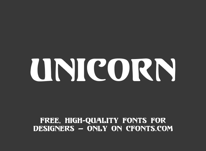 Unicorn Font