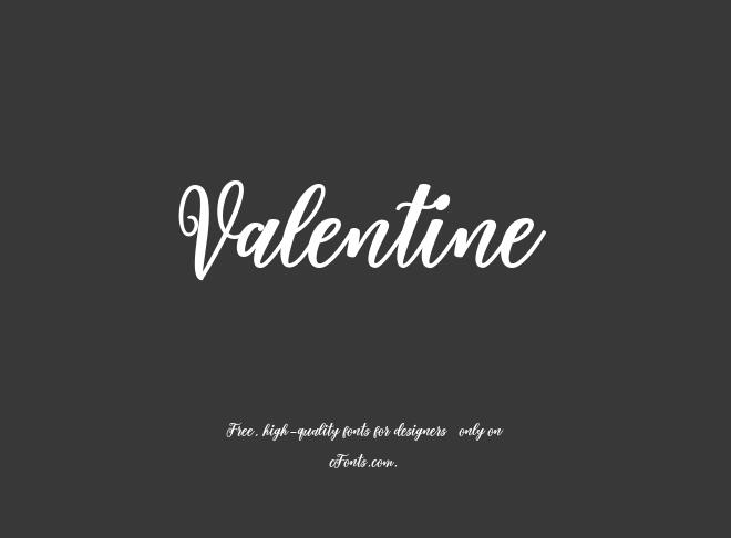Valentine Font