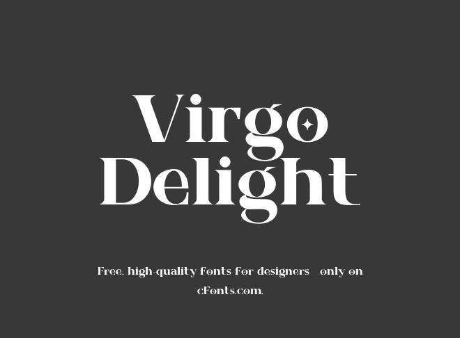 Virgo Delight Font