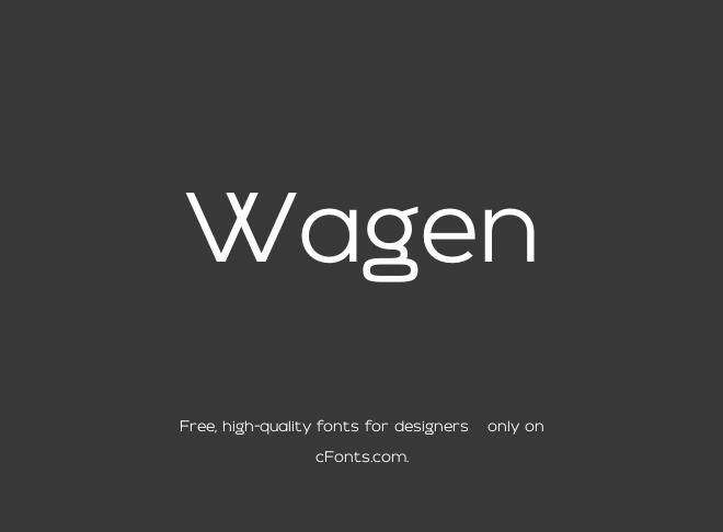 Wagen Font